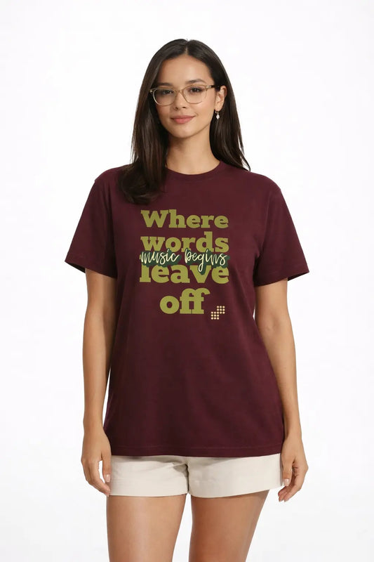 Where Words Leave - Unisex Supima Tee
