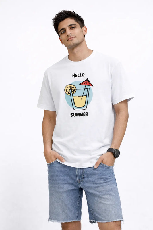 Hello Summer - Unisex Supima Tee