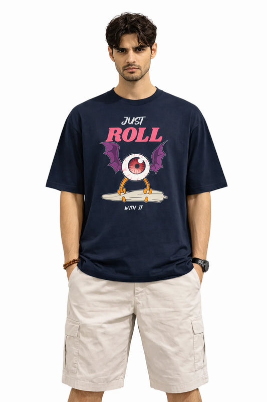 Just Roll With It - Unisex Oversized Tee