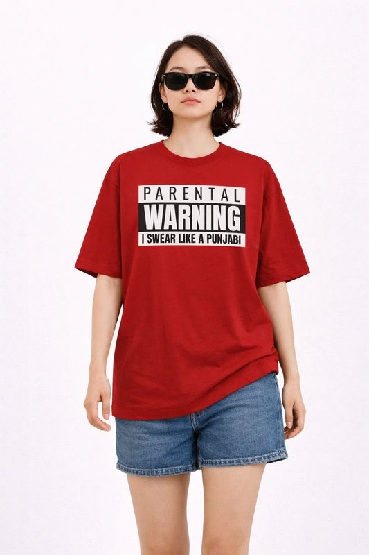 Parental Warning - Unisex Oversized Tee
