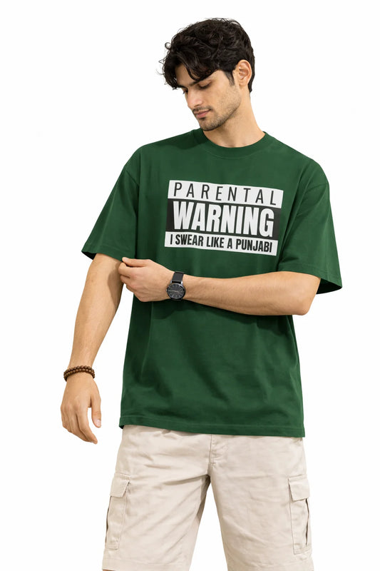 Parental Warning - Unisex Oversized Tee