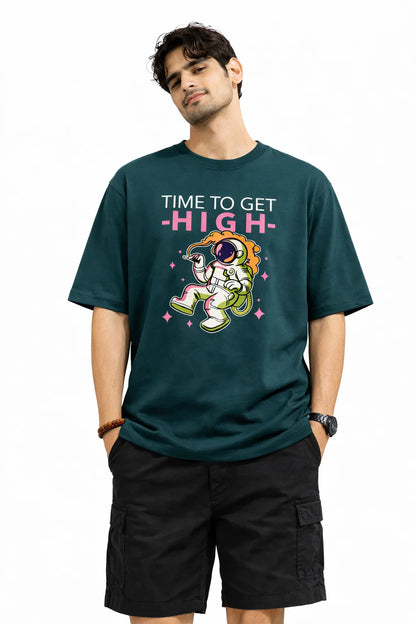 Time To Get High - Unisex Oversized Tee