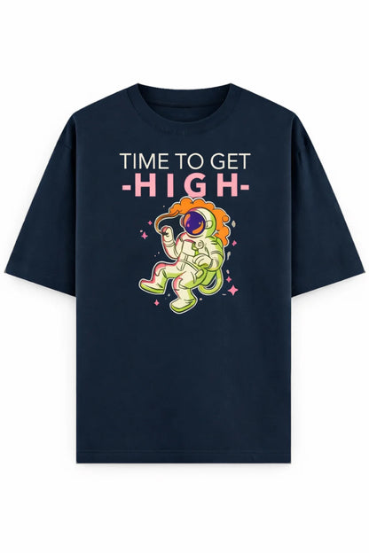 Time To Get High - Unisex Oversized Tee