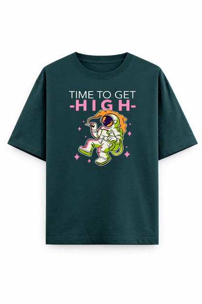 Time To Get High - Unisex Oversized Tee