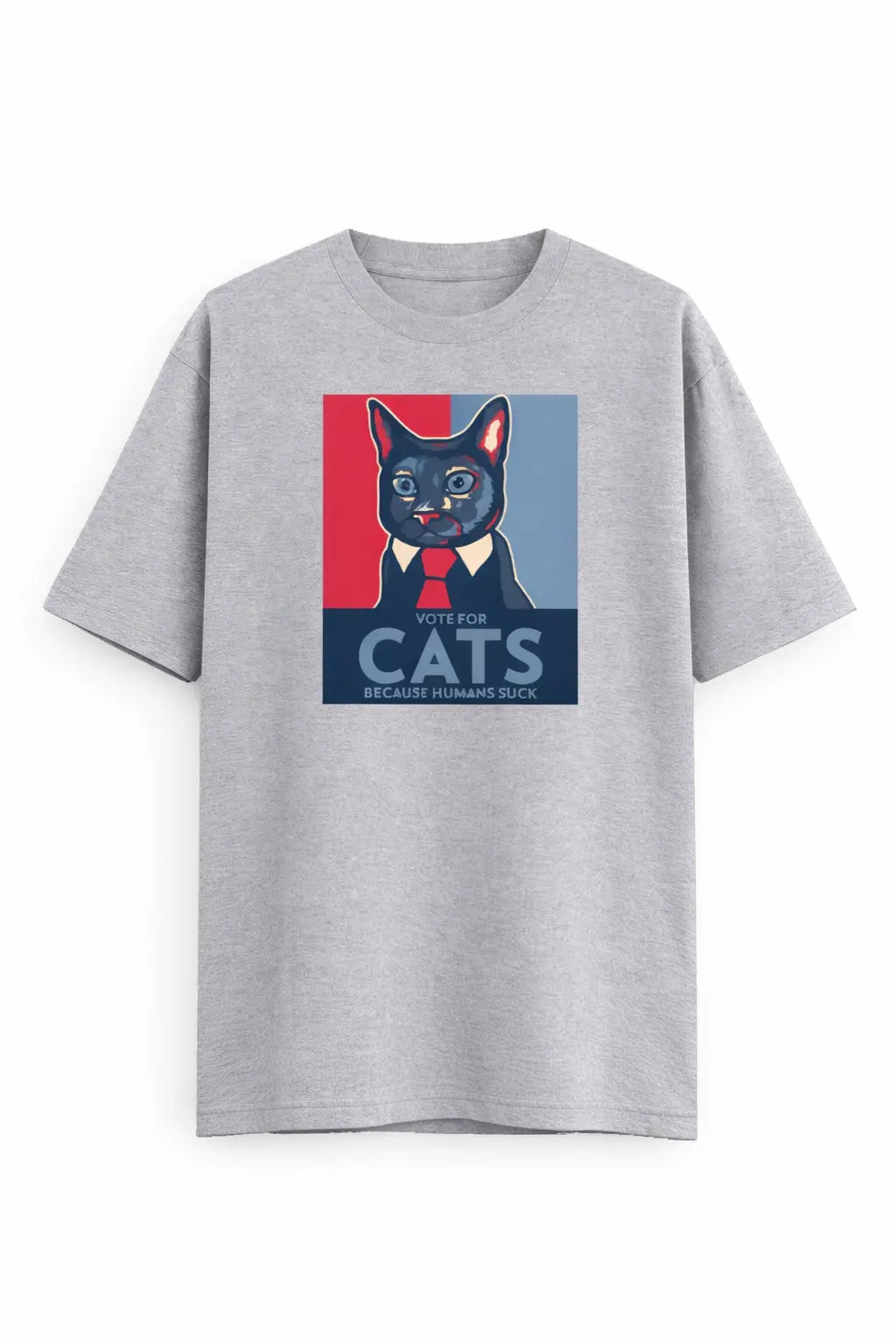 Vote For Cats - Unisex Oversized Tee